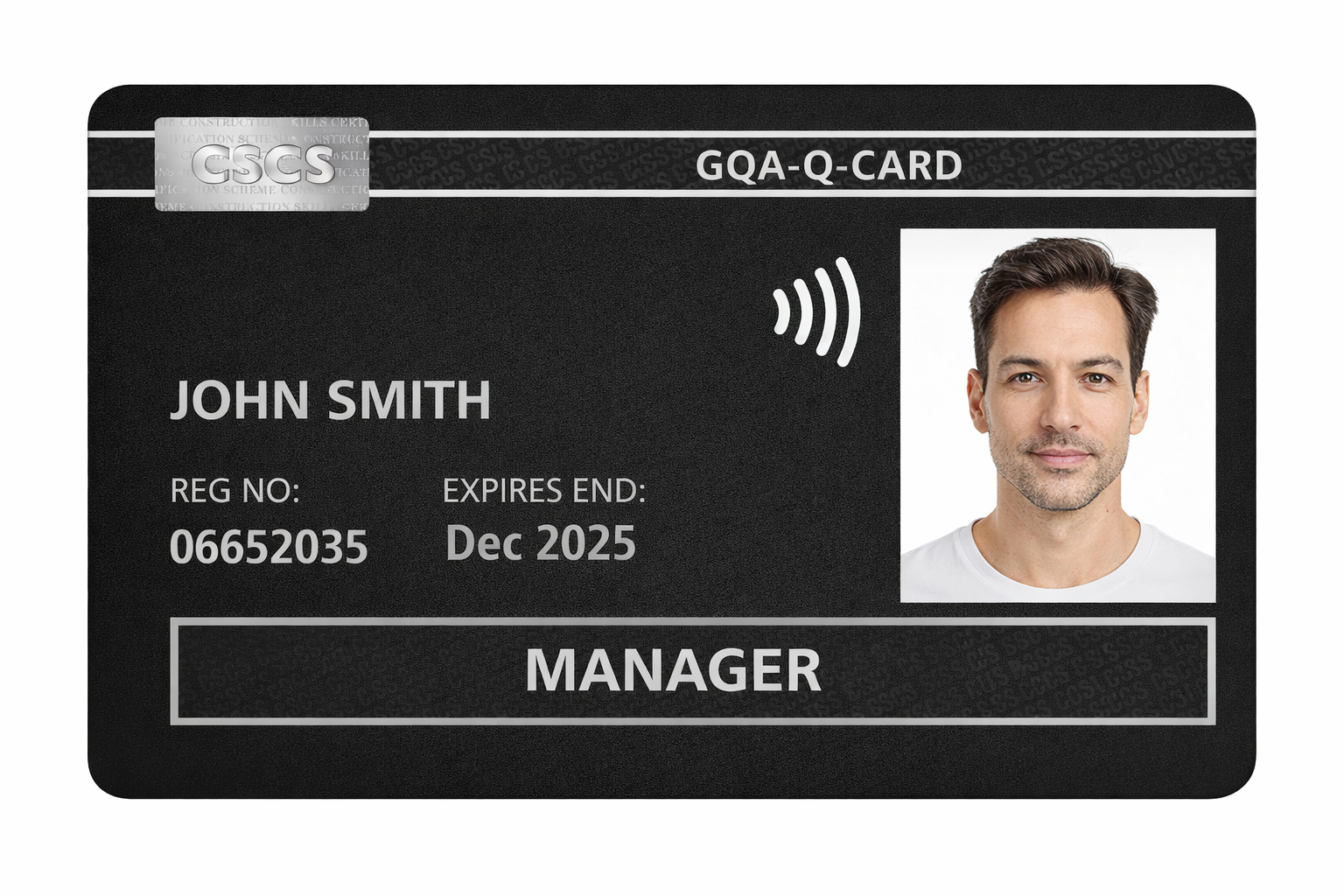 Black CSCS card